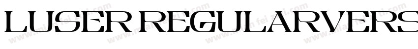 LUSER RegularVersion字体转换